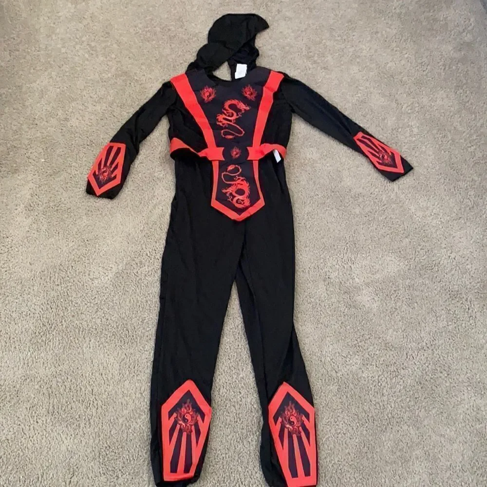 Kids Ninja Halloween Costume Size Large NWOT